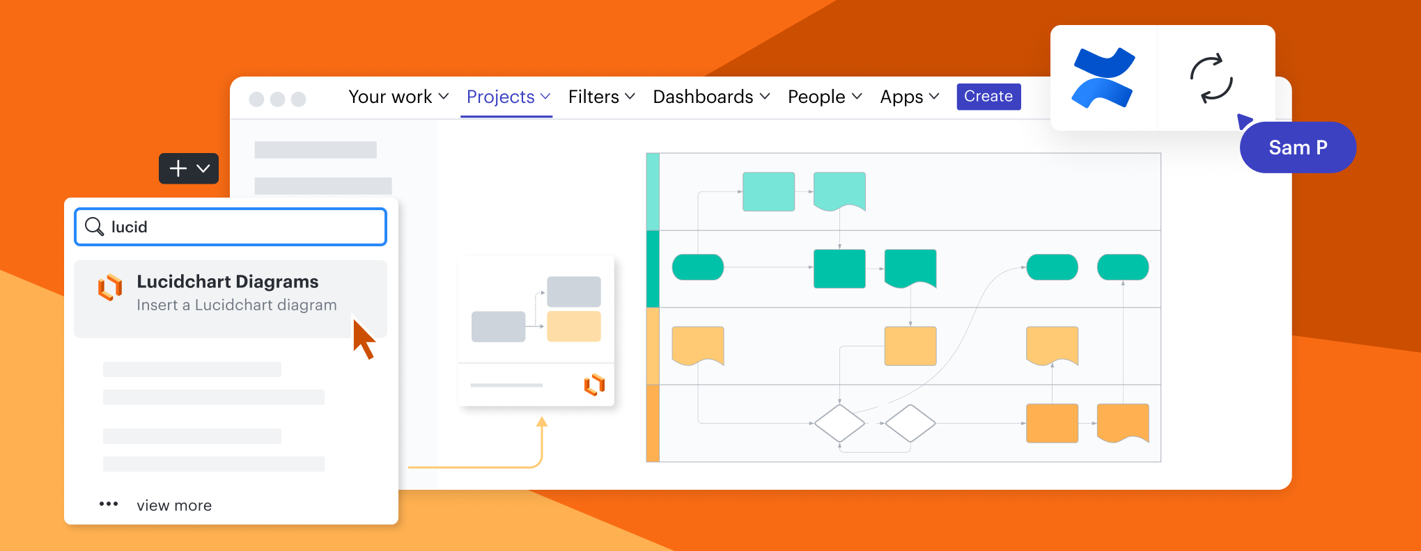 Confluence - Lucid integration - Collaborate and communicate more effectively by adding visuals to Confluence pages