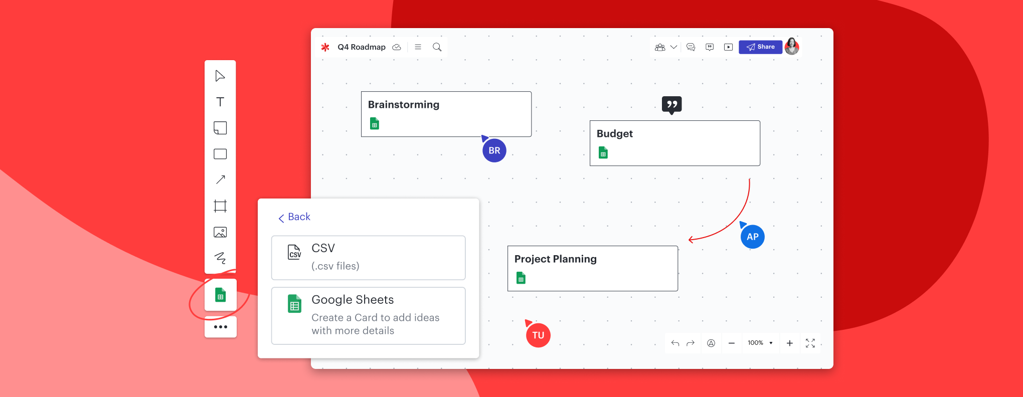 Lucid Cards for Google Sheets - Lucid integration - Brainstorm visually and work collaboratively