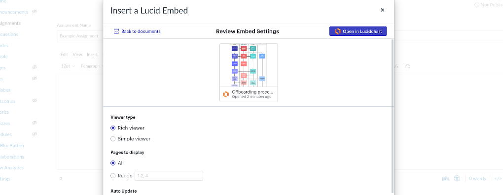 Canvas by Lucid Software - Lucid integration - Unlock collaboration potential in Canvas with Lucid's seamless integration.