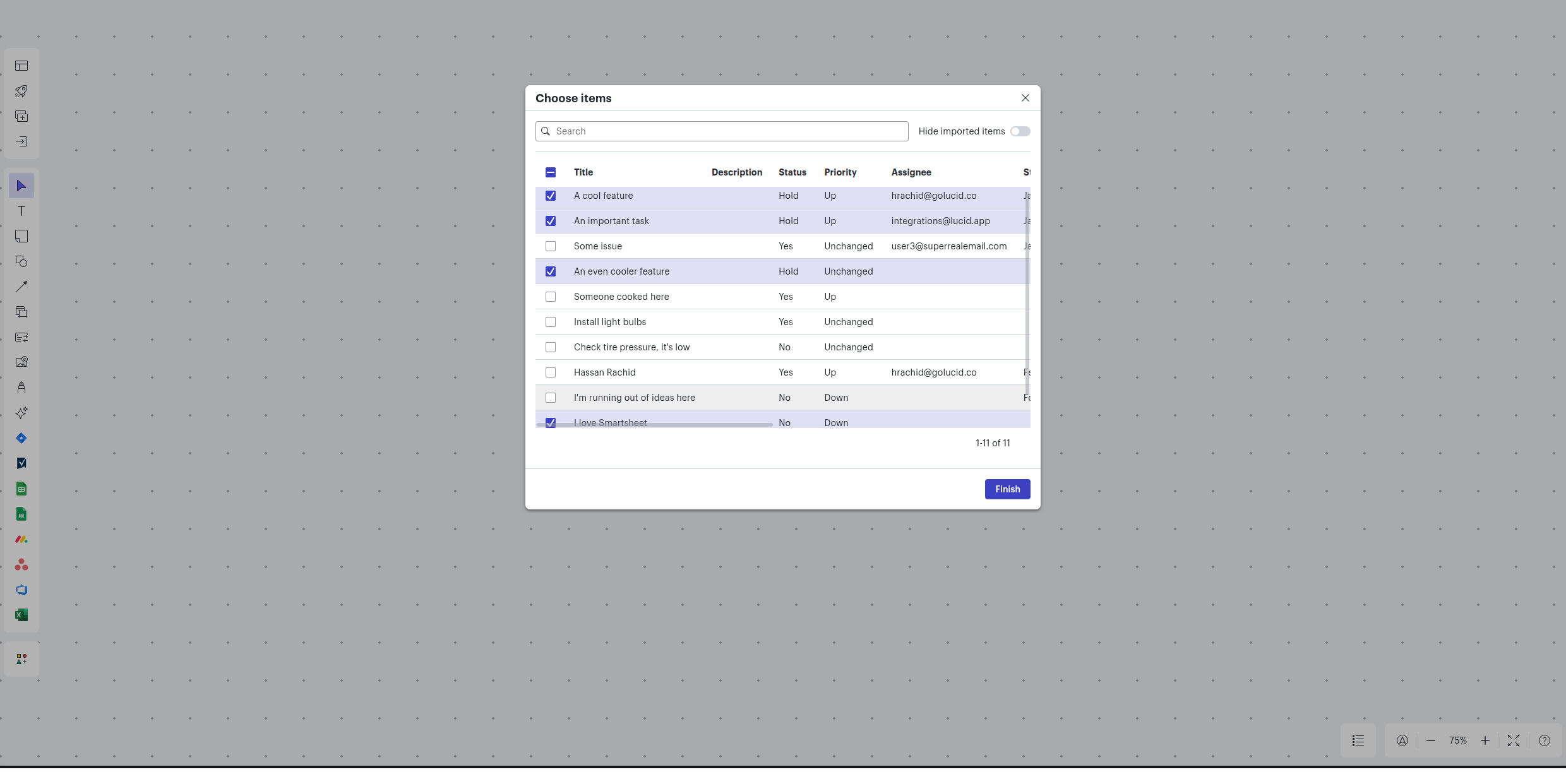 Lucid Cards for Smartsheet (New) - Lucid integration - Turn Lucid brainstorming into Smartsheet plans. Sync data, automate tasks, and move from idea to action fast.